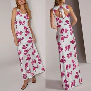 Favorite Daughter The Sunroof Floral Satin Maxi Dress